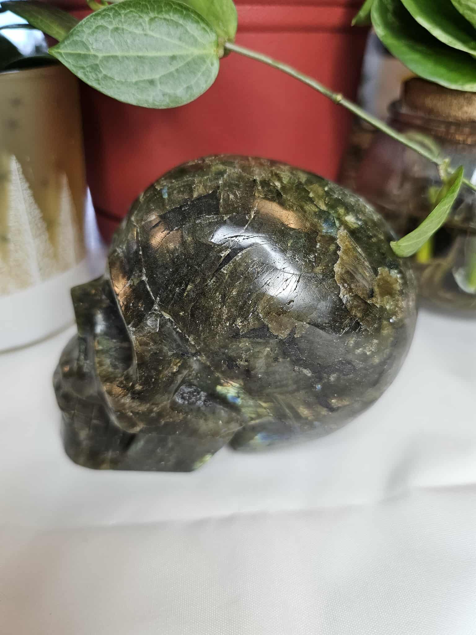 Labradorite Crystal Skull – A Sparkly Little Portal to Possibility