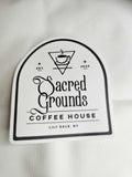 Sacred Grounds Coffee House Sticker