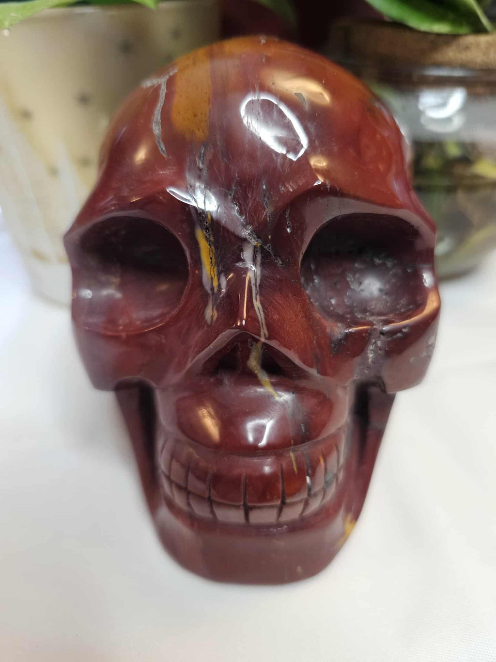 Mookaite Crystal Skull – Ancient Wisdom With a Playful Wink