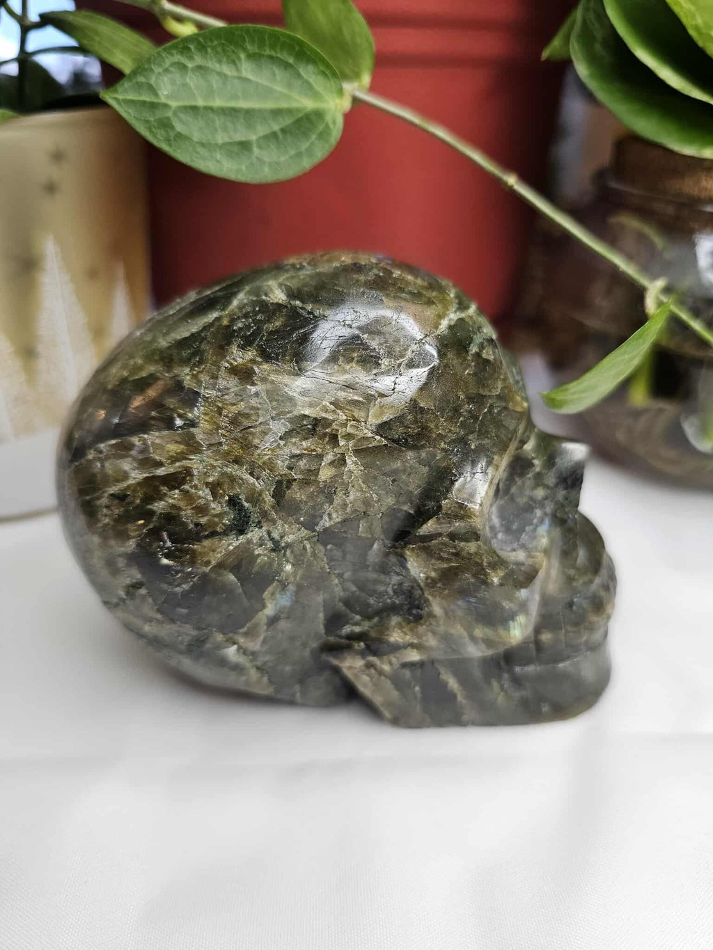 Labradorite Crystal Skull – A Sparkly Little Portal to Possibility