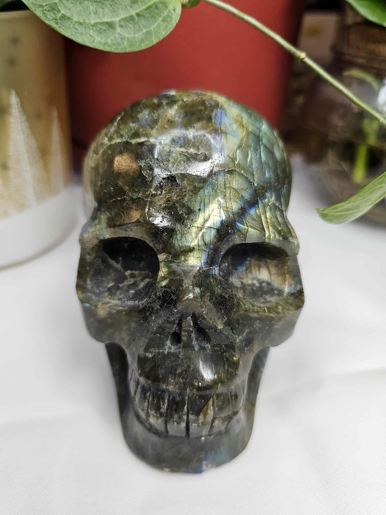 Labradorite Crystal Skull – A Sparkly Little Portal to Possibility