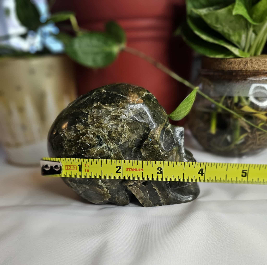 Labradorite Crystal Skull – A Sparkly Little Portal to Possibility